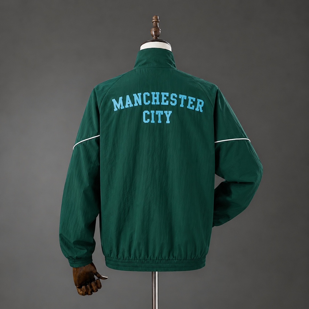 Manchester City 25/26 Full Zip Jacket - Dark Green S-XXL 2