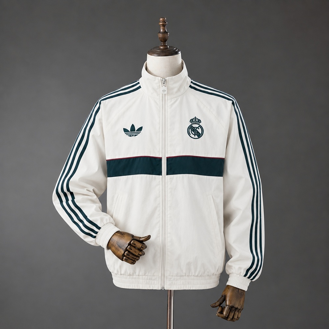 Real Madrid 26/27 Full Zip Jacket - White S-XXL 2