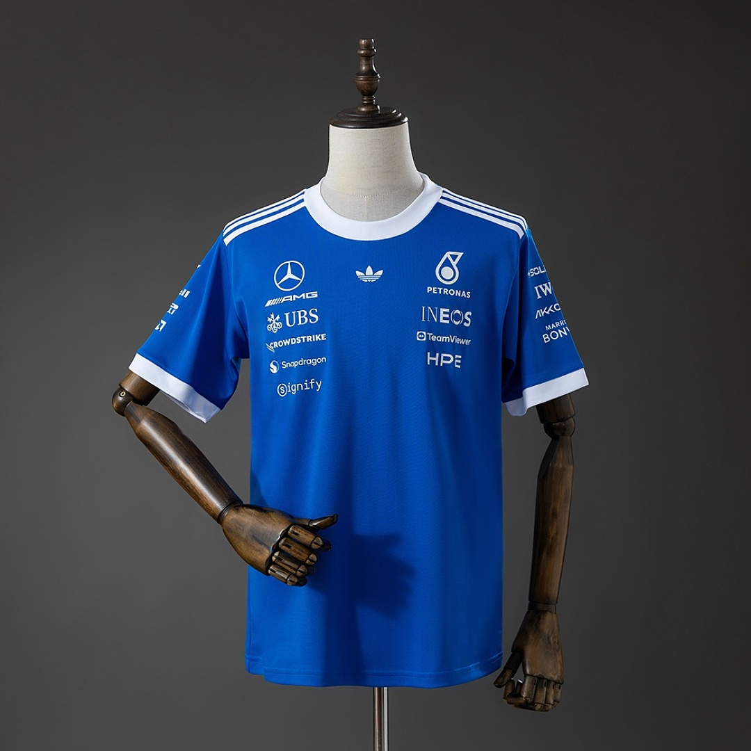 adidas x Mercedes-AMG Petronas F1 Team Blue Wonder T-shirt S-5XL 2