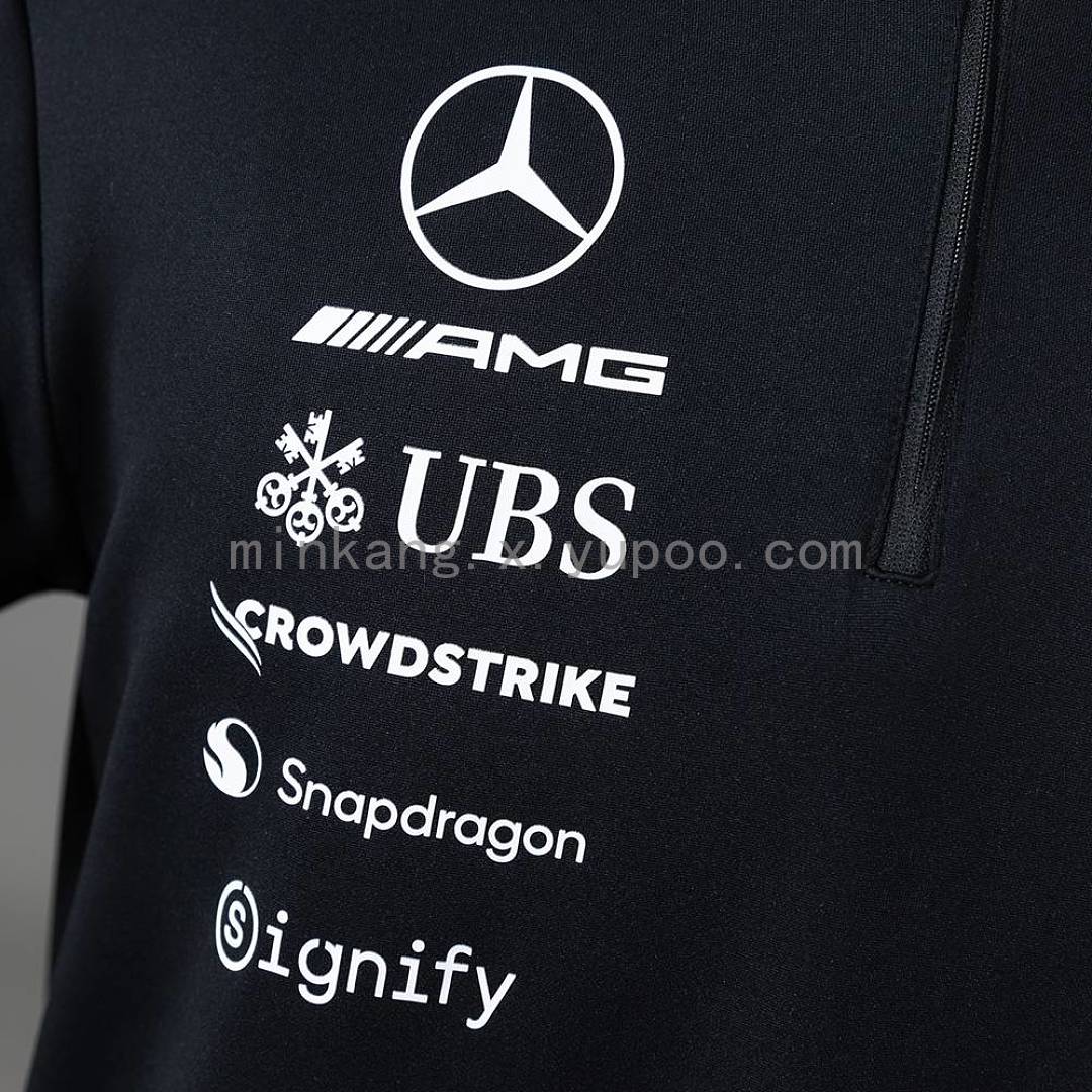 Mercedes-AMG Petronas F1 2026 Black Half-Zip Jacket S-3XL 4