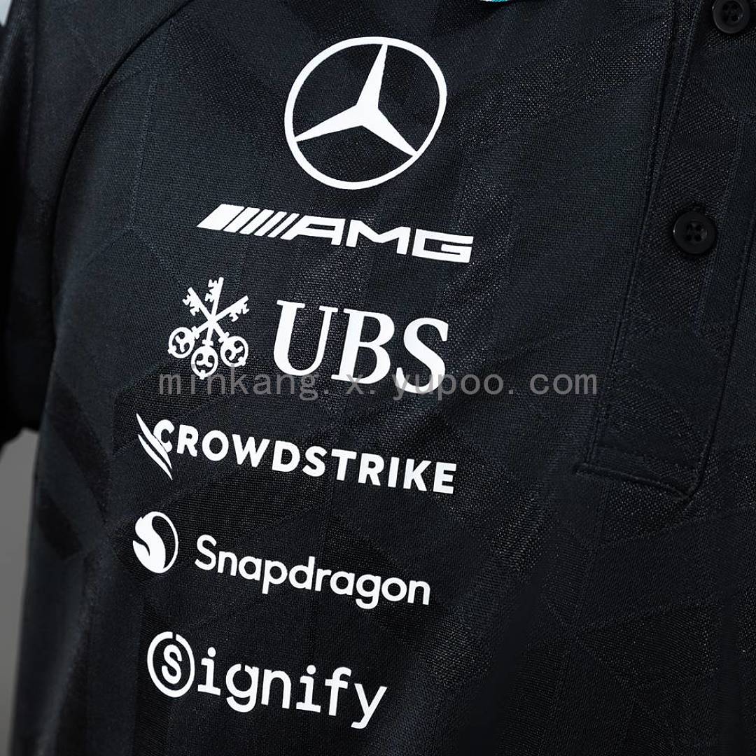 Mercedes-AMG Petronas F1 2026 Black Polo S-5XL 8