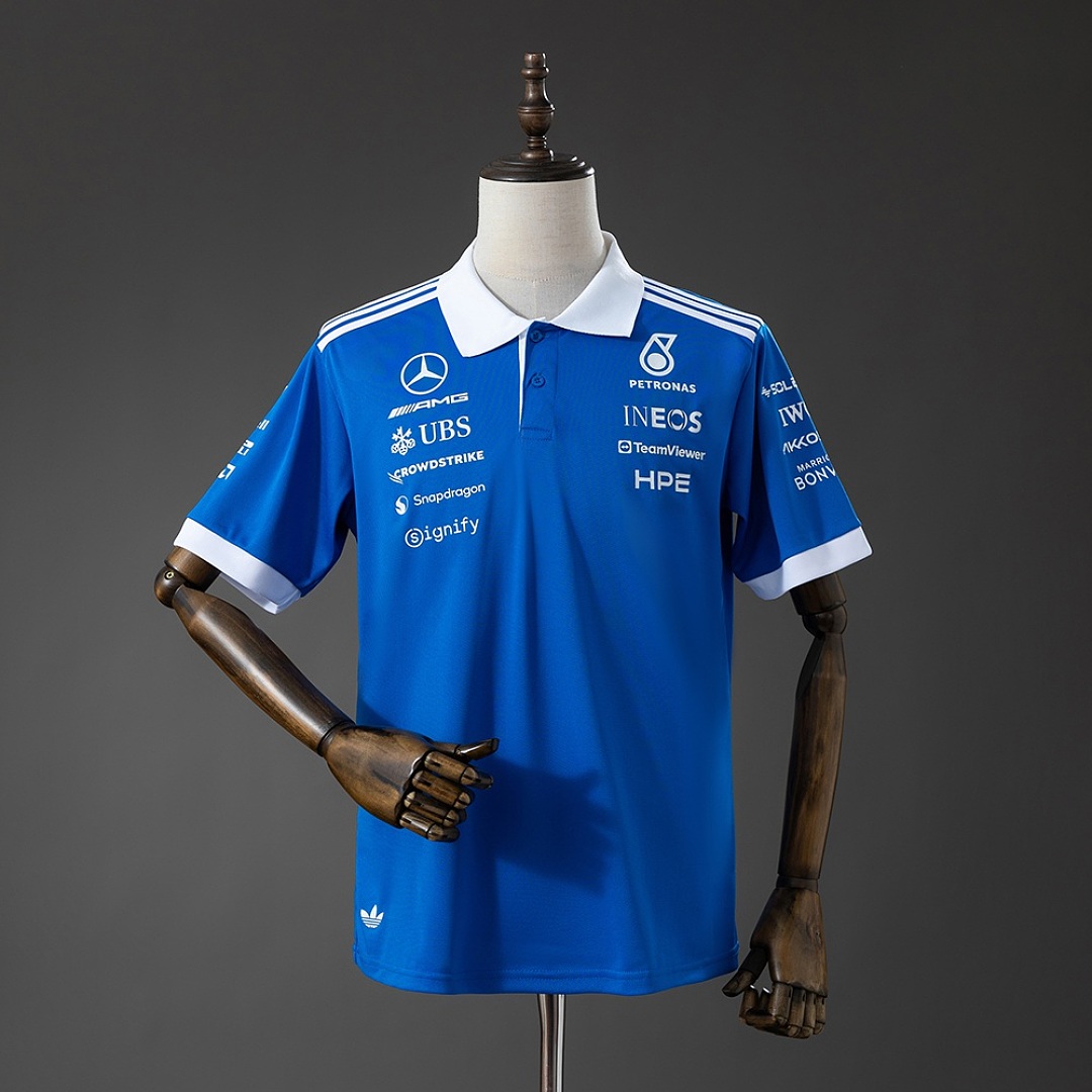 Mercedes-AMG Petronas F1 2026 Blue Polo S-5XL 2