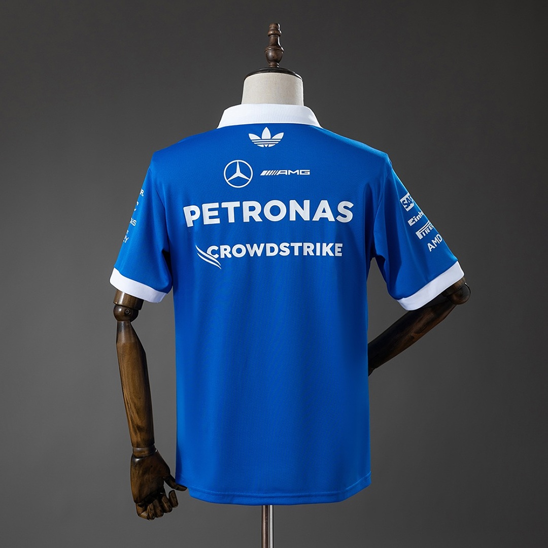 Mercedes-AMG Petronas F1 2026 Blue Polo S-5XL 3
