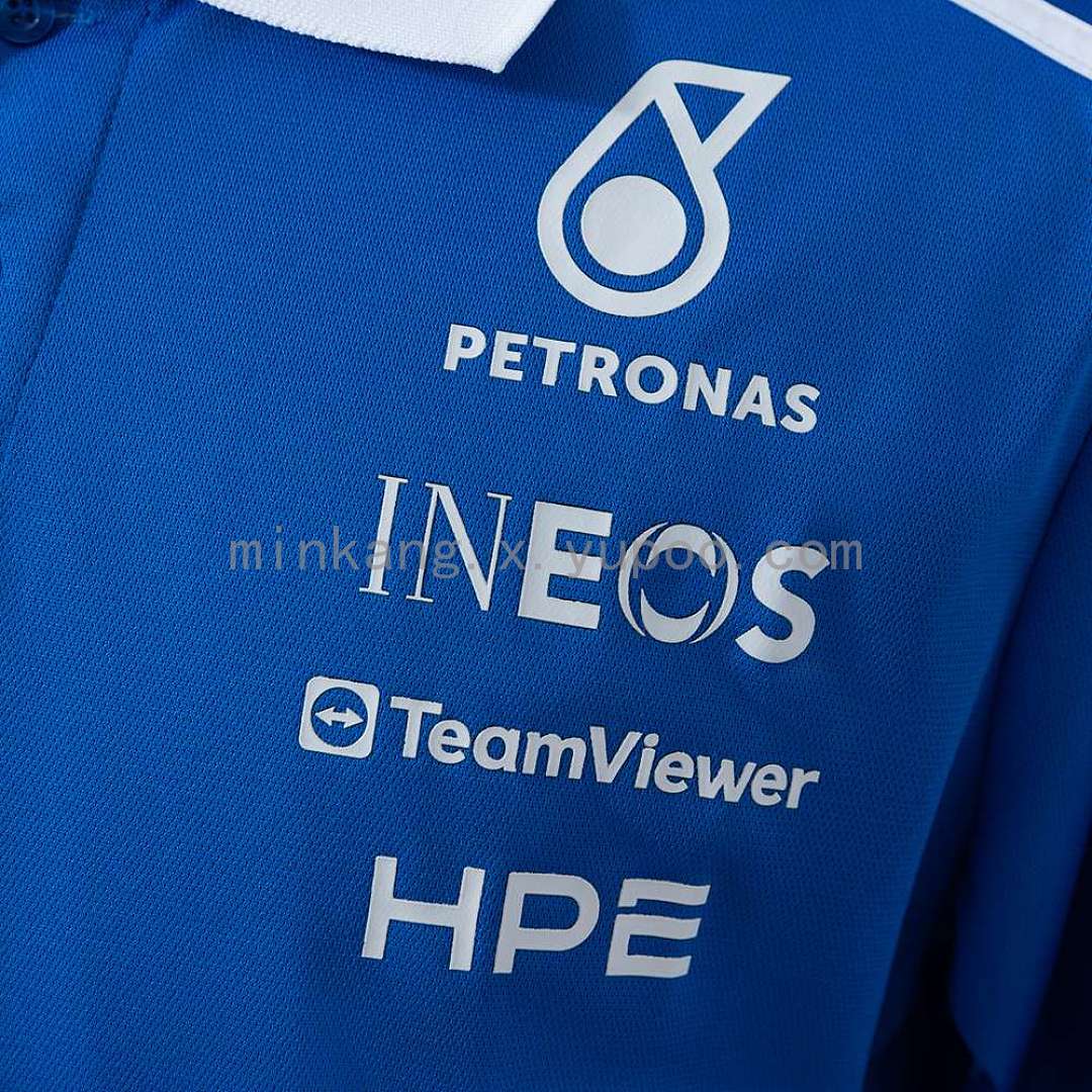 Mercedes-AMG Petronas F1 2026 Blue Polo S-5XL 5