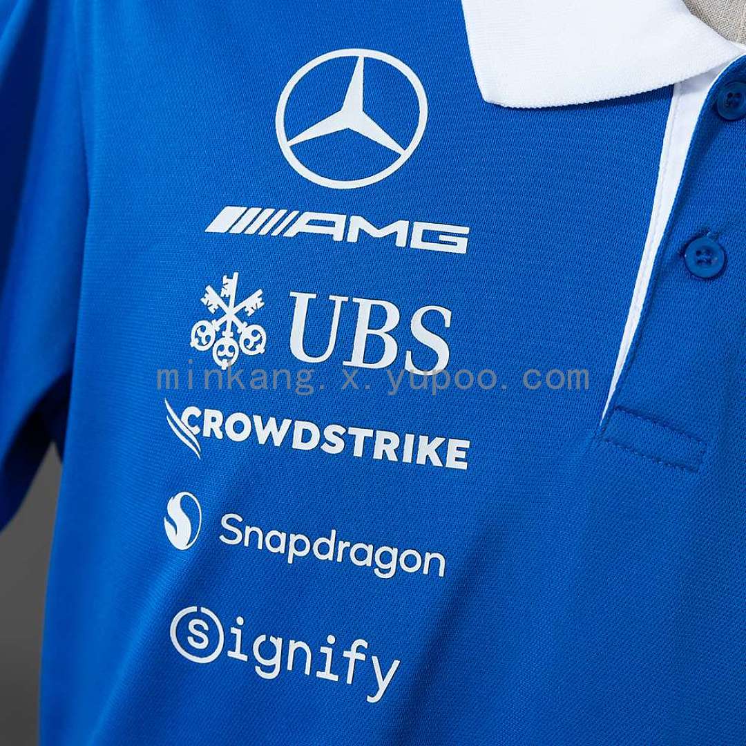 Mercedes-AMG Petronas F1 2026 Blue Polo S-5XL 9