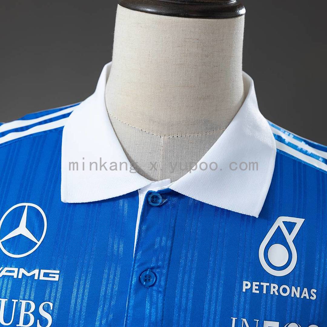 Mercedes-AMG Petronas F1 2026 player version Blue Polo S-5XL-1 6