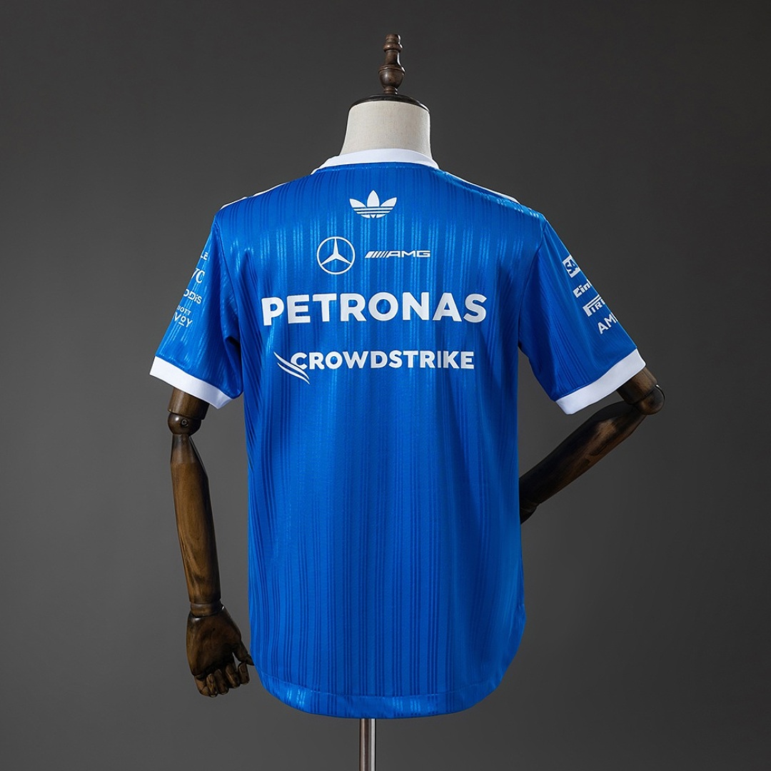 Mercedes-AMG Petronas F1 2026 player version Blue T-shirt S-5XL-1 3