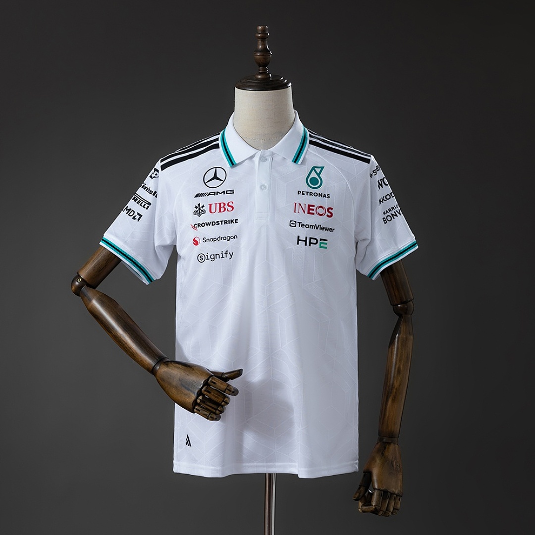 Mercedes-AMG Petronas F1 2026 White Polo S-5XL 2