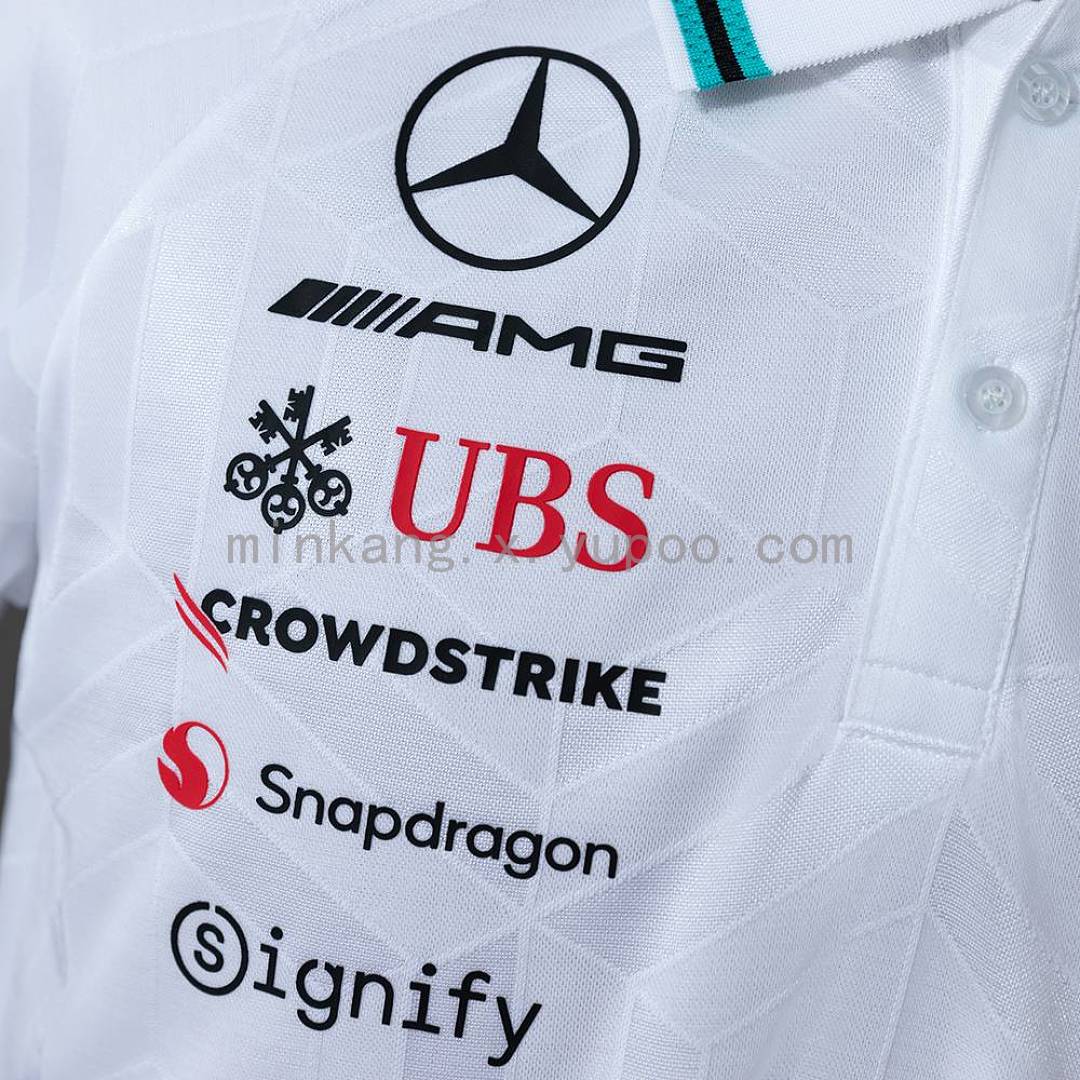 Mercedes-AMG Petronas F1 2026 White Polo S-5XL 8