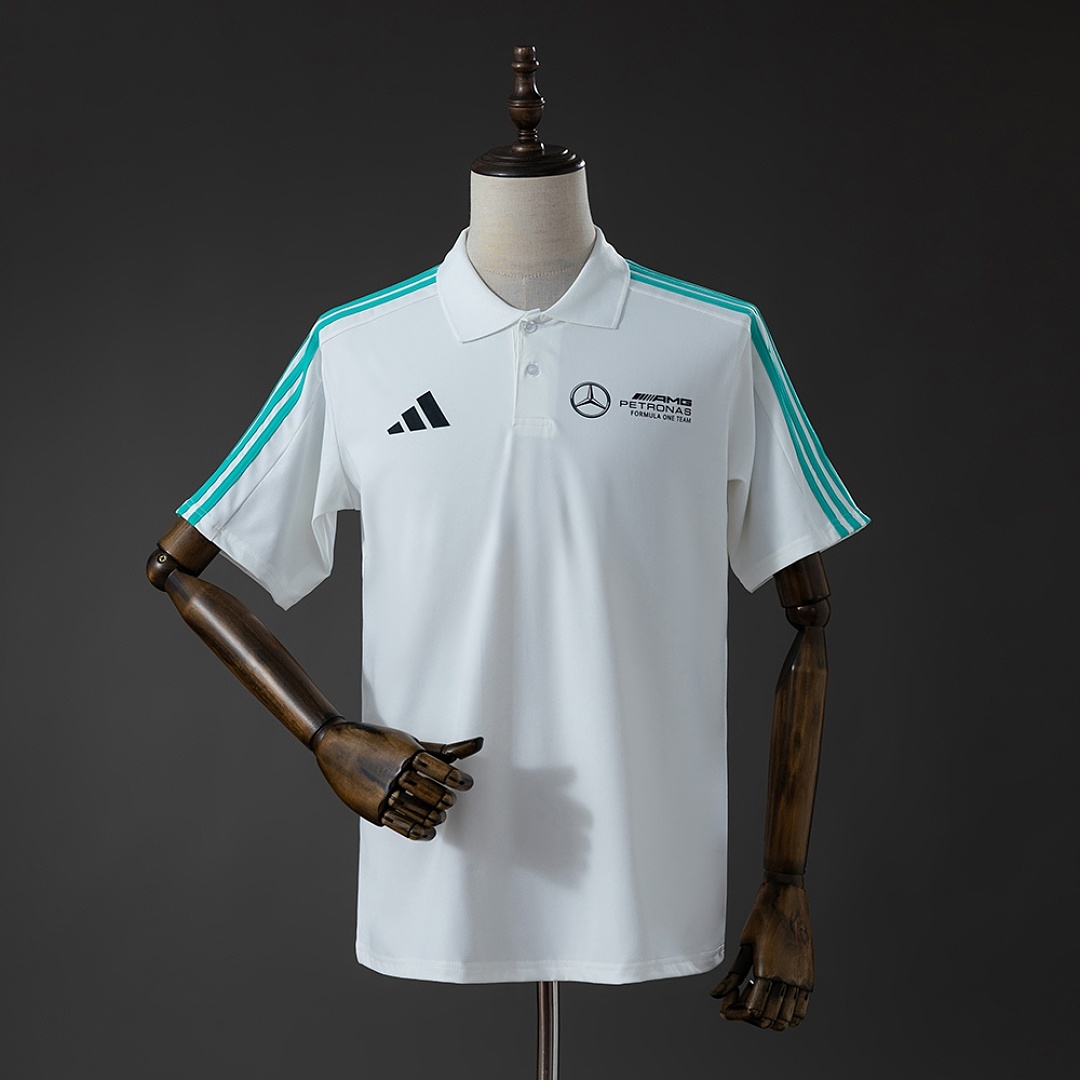Mercedes-AMG Petronas F1 2026 White Polo S-5XL-1
