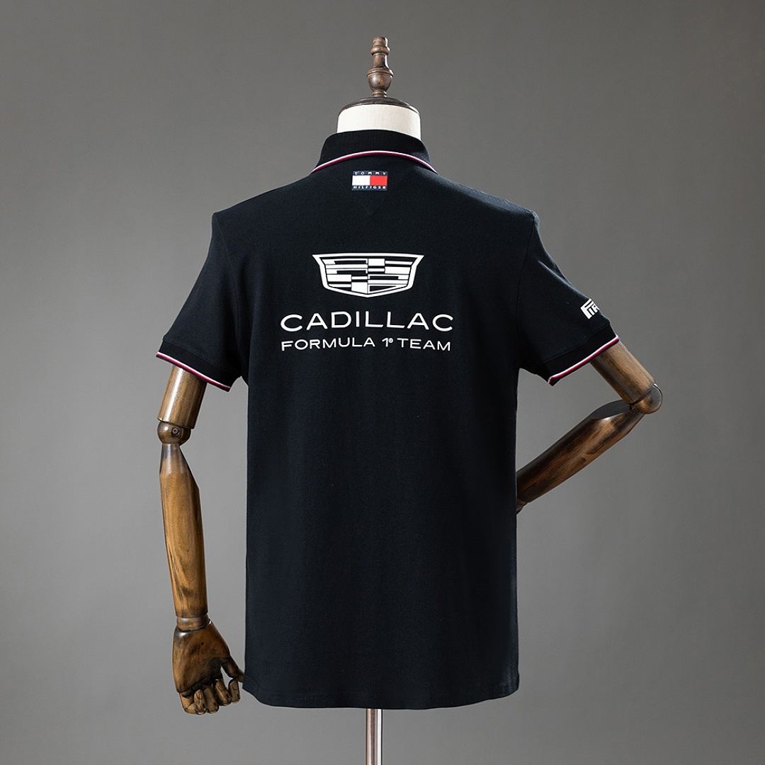 Tommy Hilfiger x Cadillac F1 Team Replica Black Polo S-5XL 2