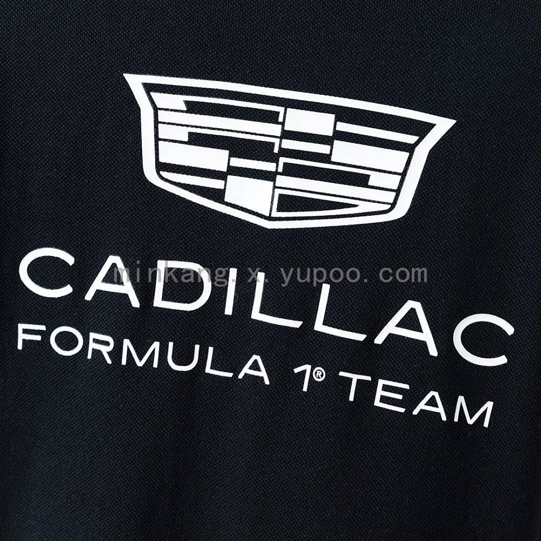 Tommy Hilfiger x Cadillac F1 Team Replica Black Polo S-5XL 8