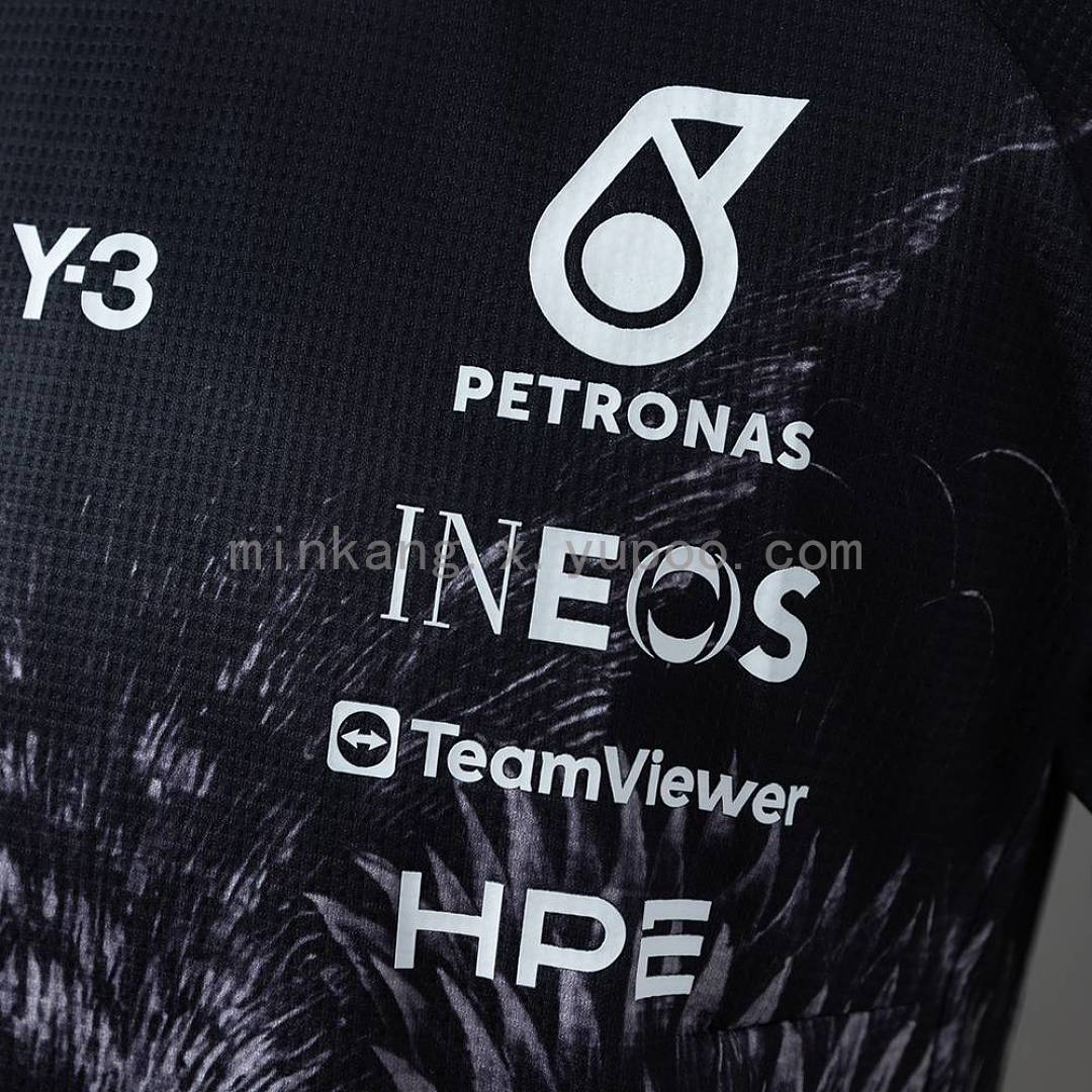 Y-3 Mercedes-AMG Petronas F1 Black T-shirt S-5XL 4