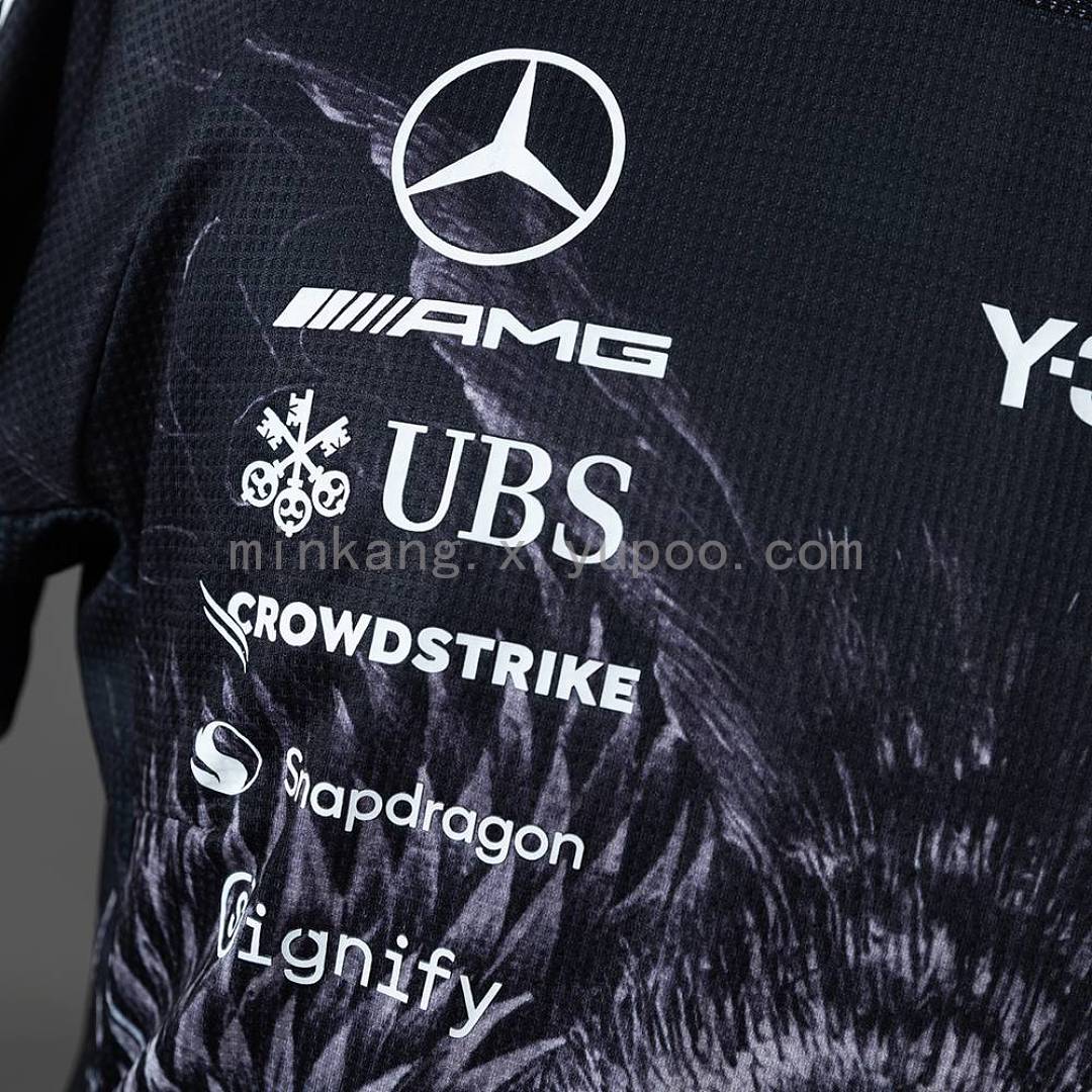 Y-3 Mercedes-AMG Petronas F1 Black T-shirt S-5XL 7