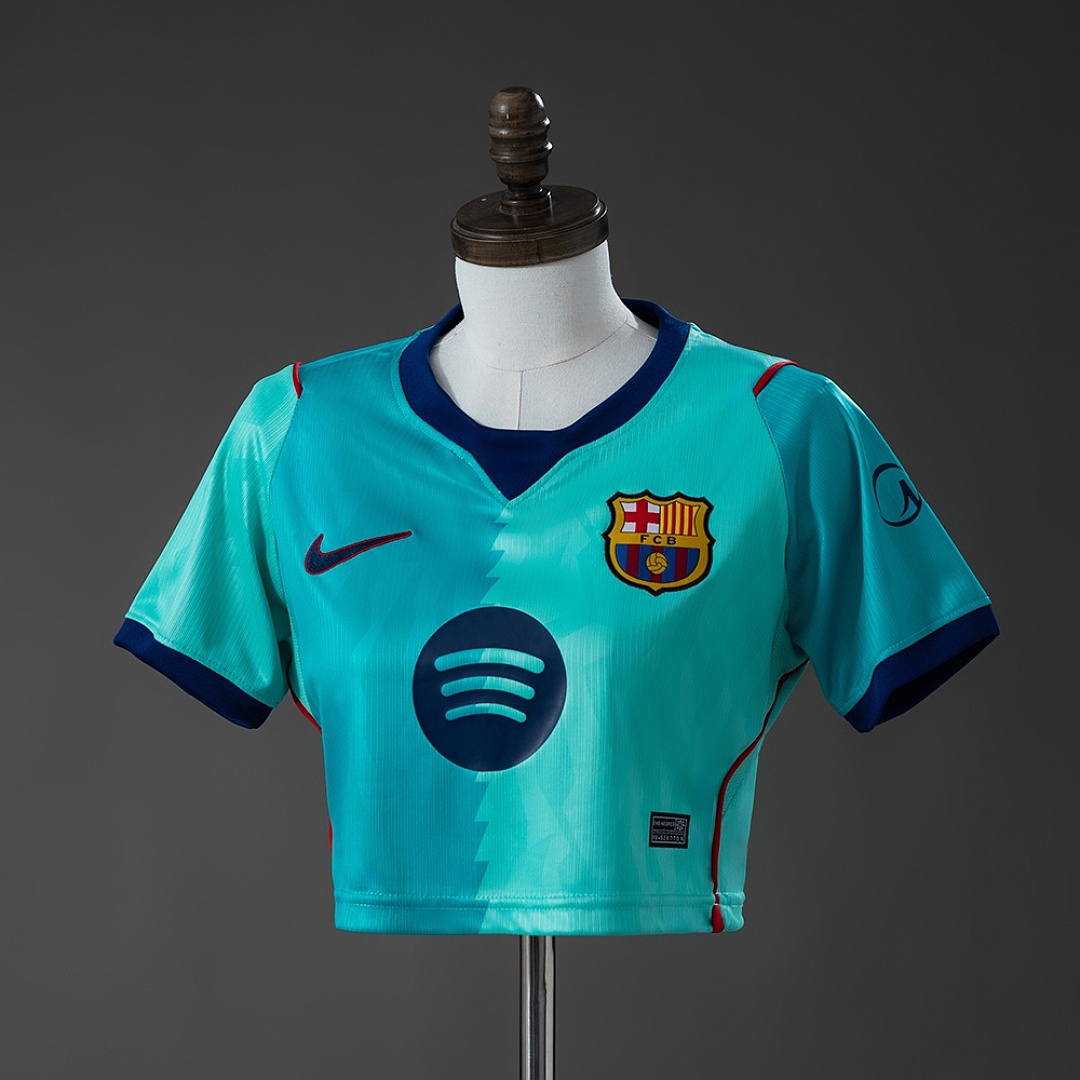Barcelona 26/27 Third Away Women's Crop Jersey S-XXL 2