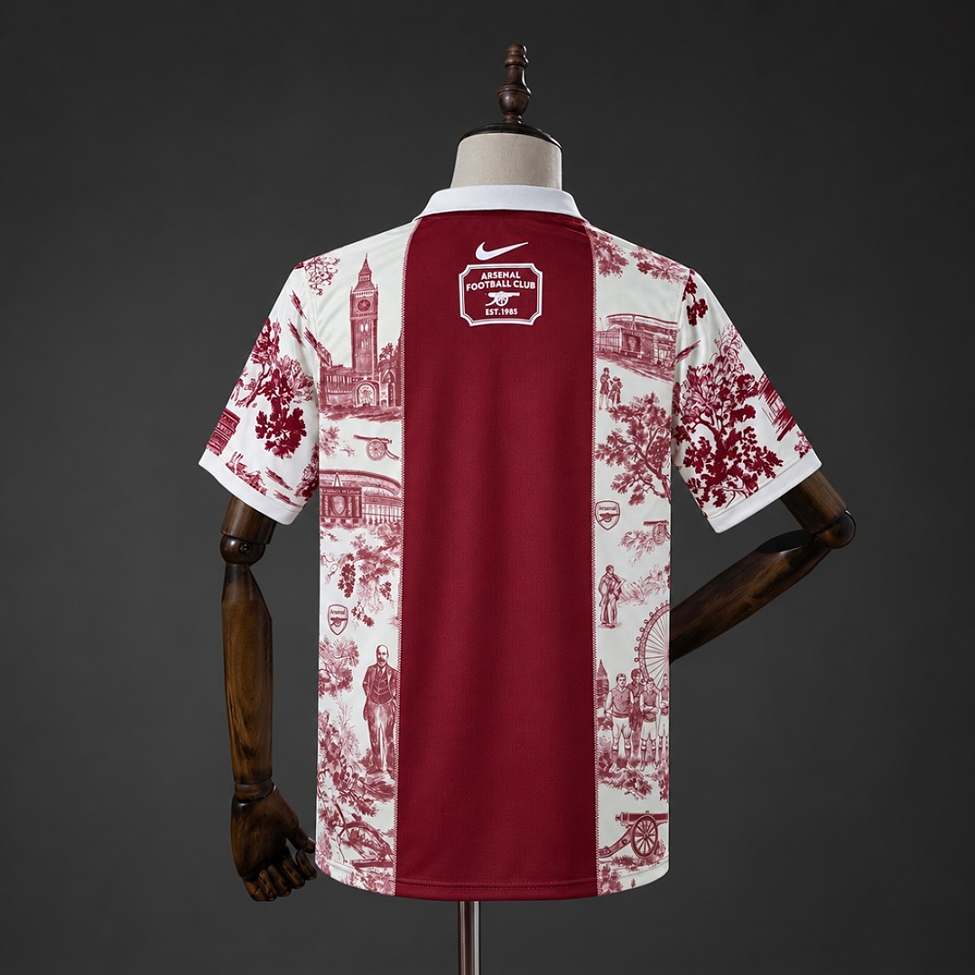Arsenal 26/27 Red and White Polo S-XXL 3