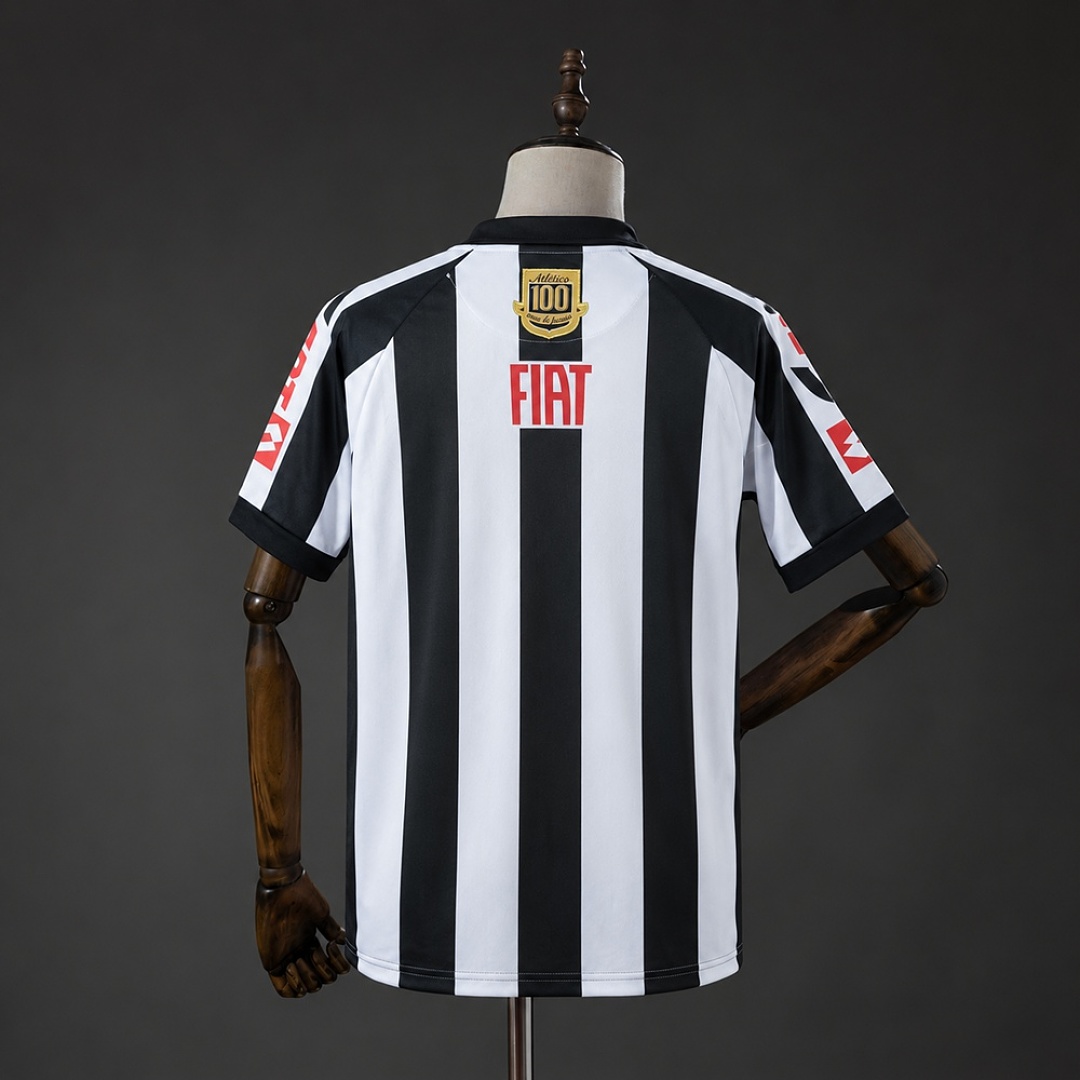 Atlético Mineiro 2008 Centenary Black and White Commemorative Jersey S-XXL 3