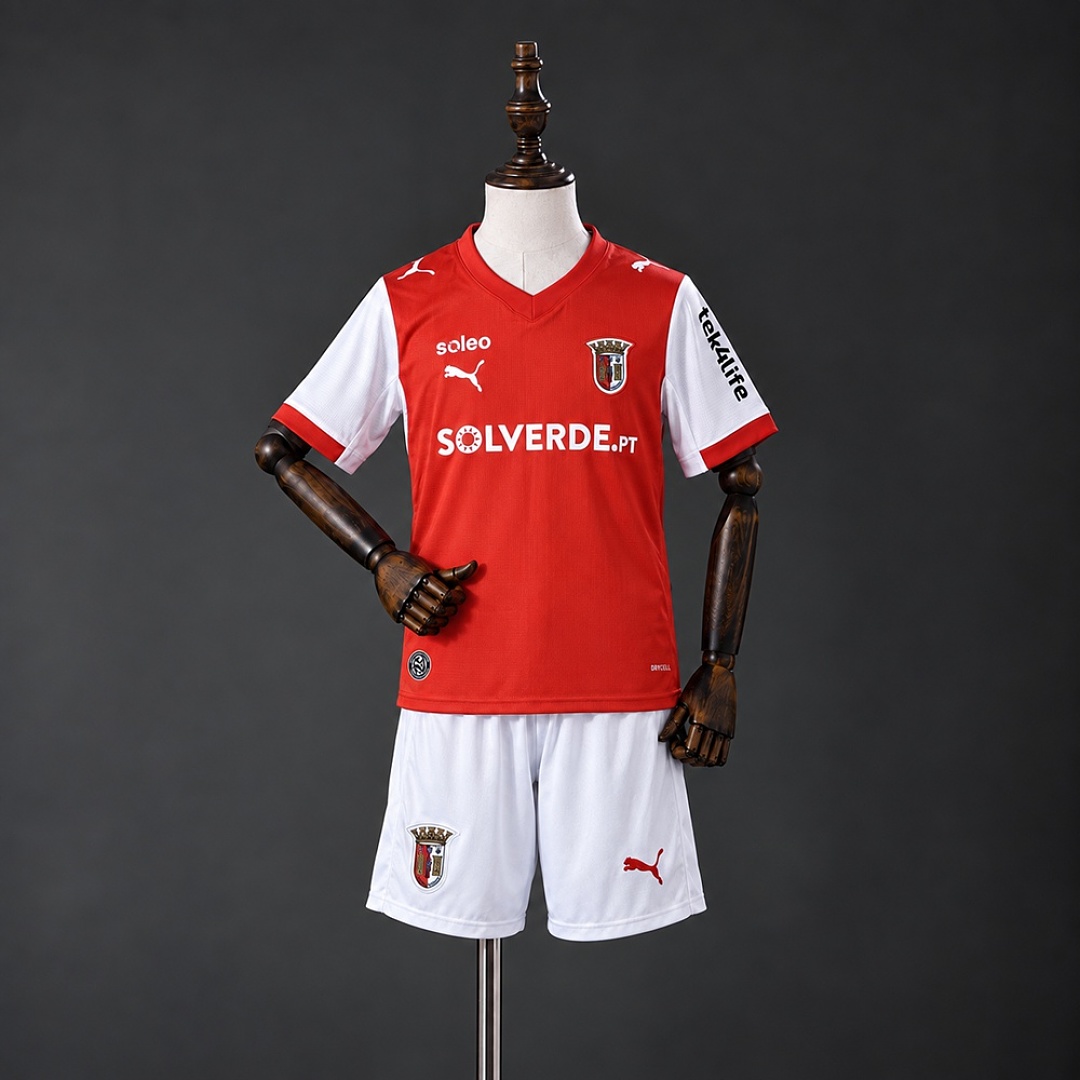 Braga 26/27 Home Kids Kit Size 16-28