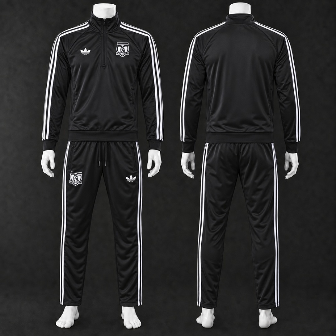 Colo Colo 26-27 Half-Zip Training Suit – Black S-XXL