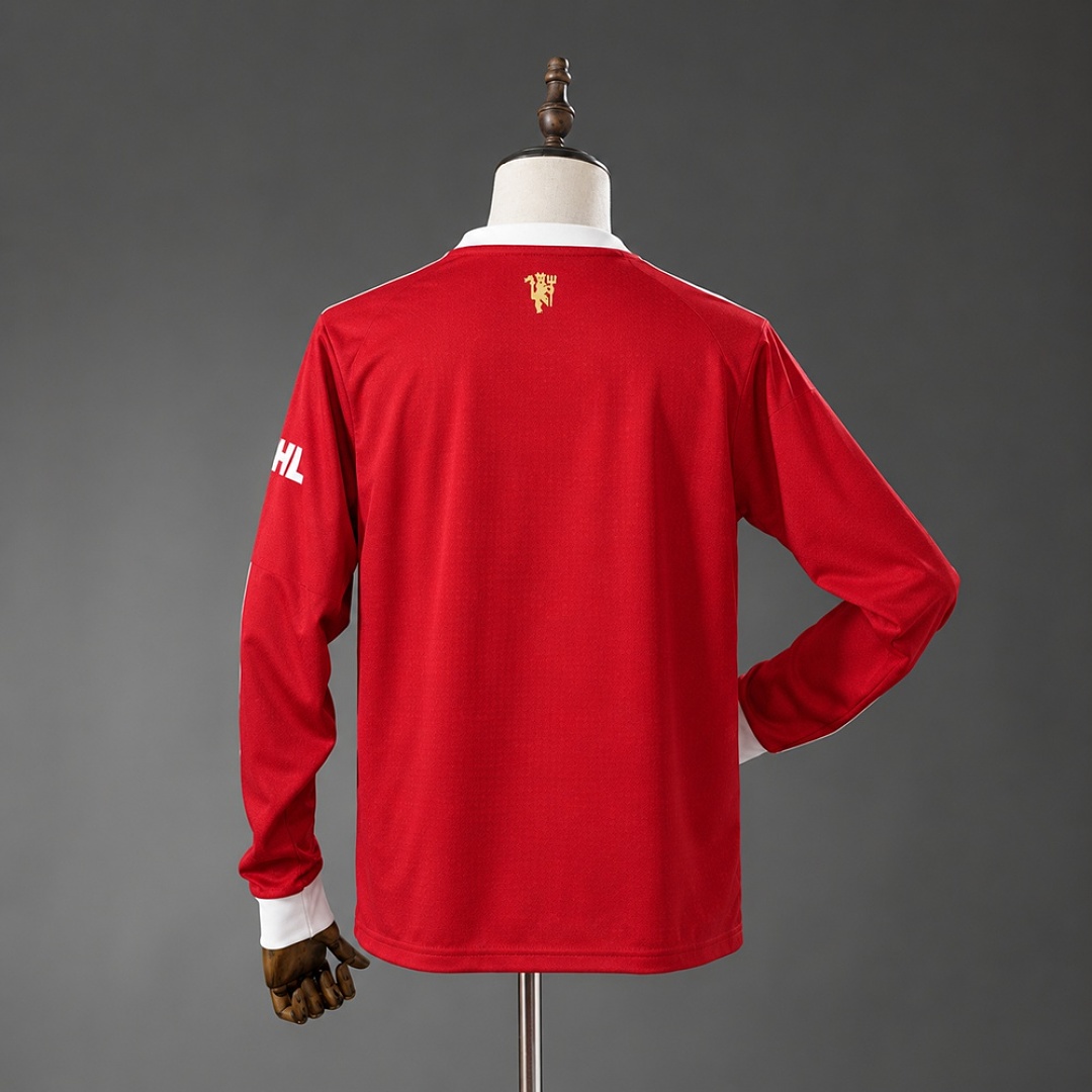 M-U 21/22 Home Long-Sleeve Retro Jersey S-XXL 3