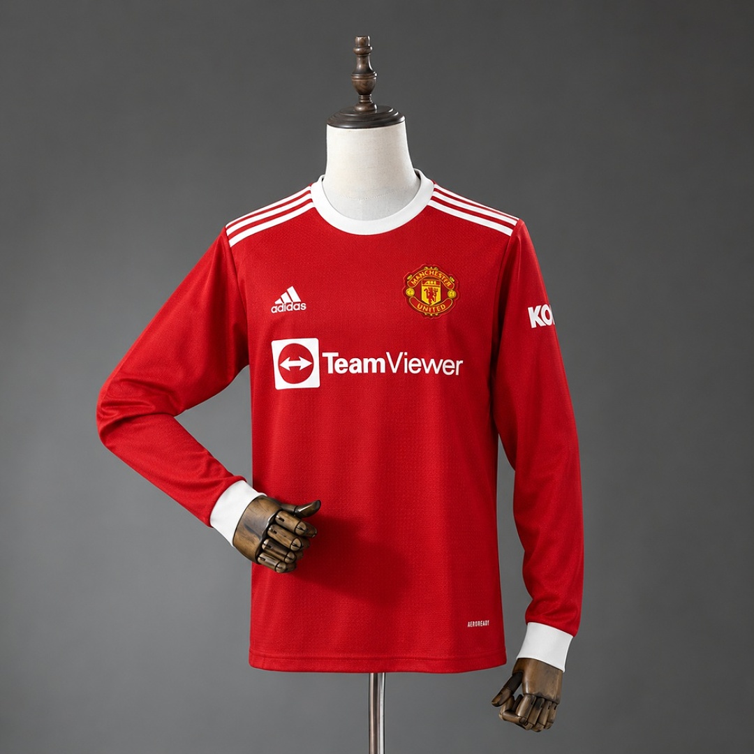 M-U 21/22 Home Long-Sleeve Retro Jersey S-XXL
