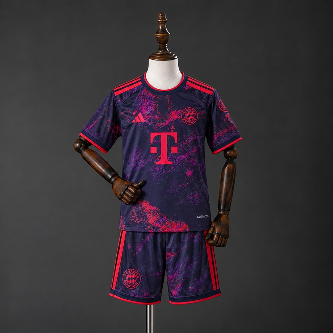 Bayern Munich 26/27 Third Away Kids Kit Size 16-30 3