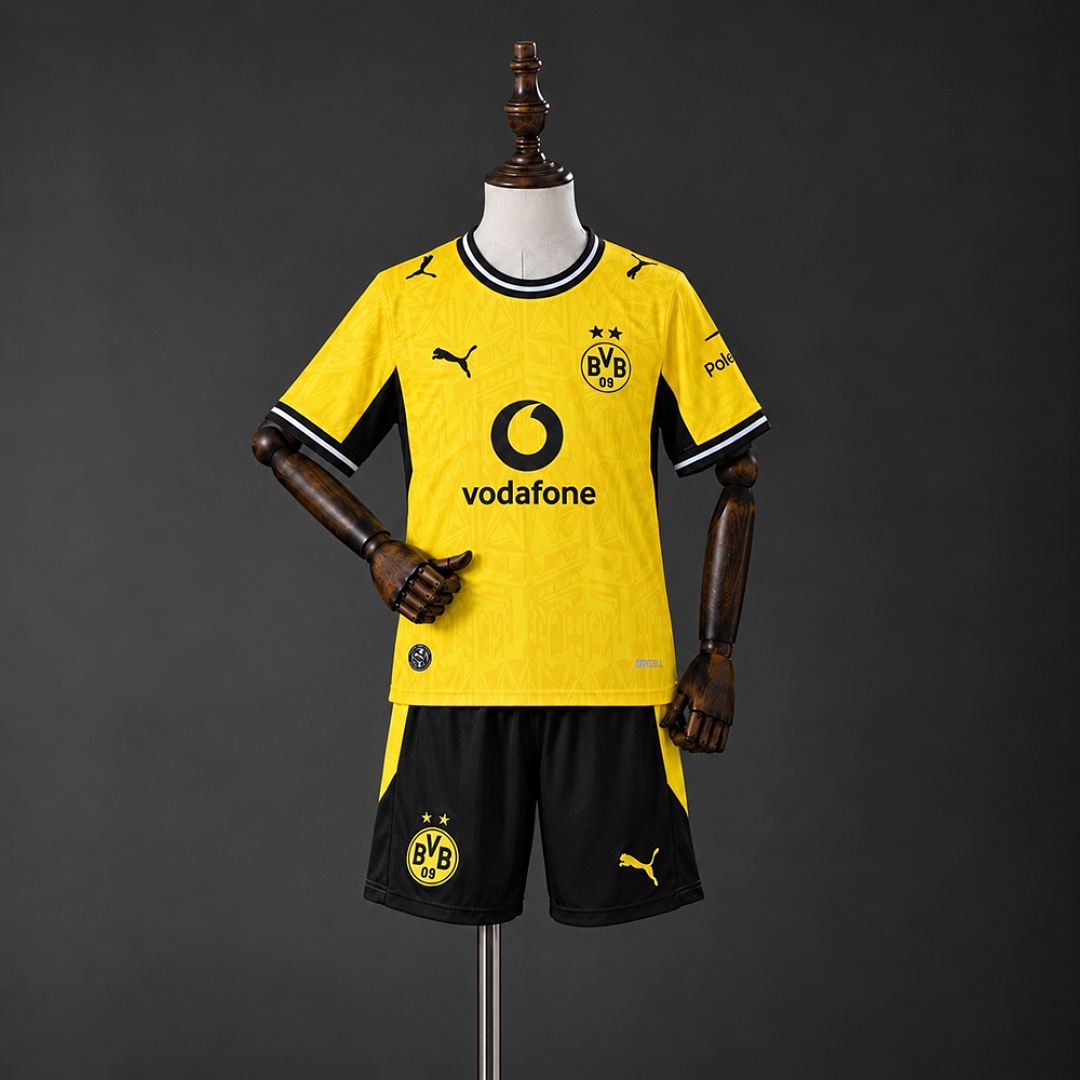 Borussia Dortmund 26/27 Home Kids Kit Size 16-28 3