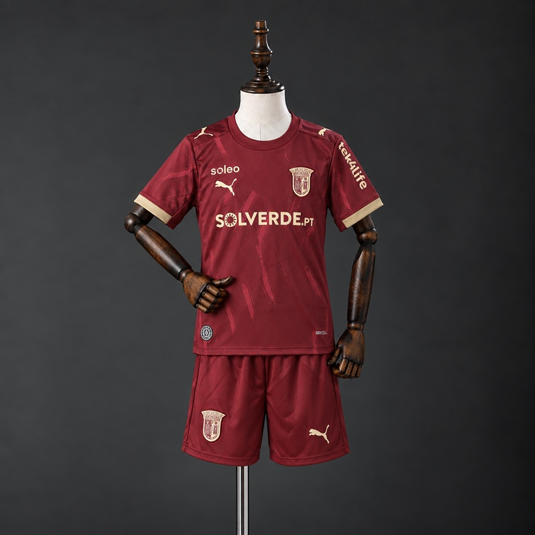 Braga 26/27 Away Kids Kit Size 16-28 3