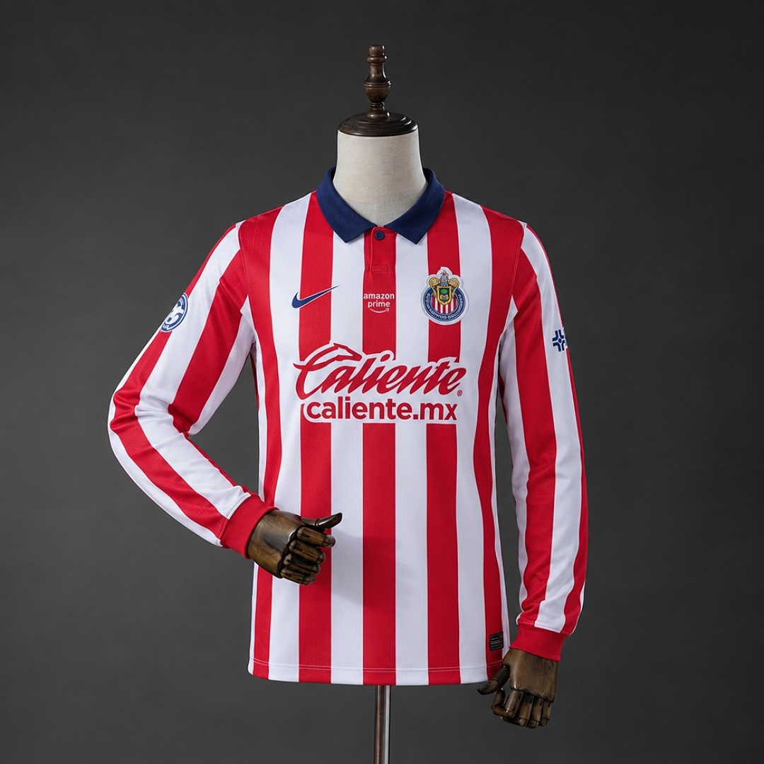 Chivas 26/27 Home Long Sleeve Jersey S-4XL 3