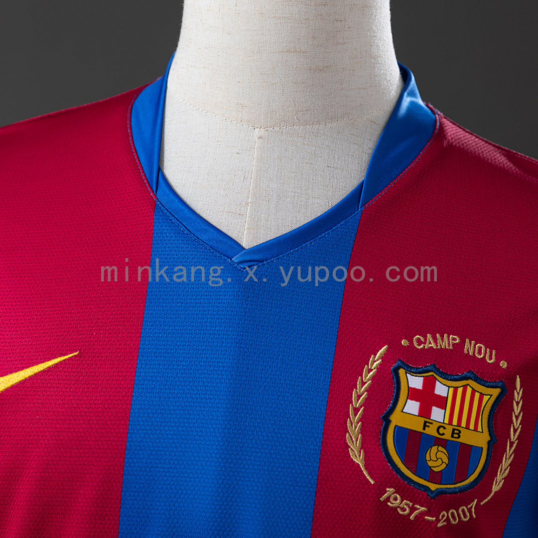 Retro 07/08 Barcelona long sleeves home S-XXL 7