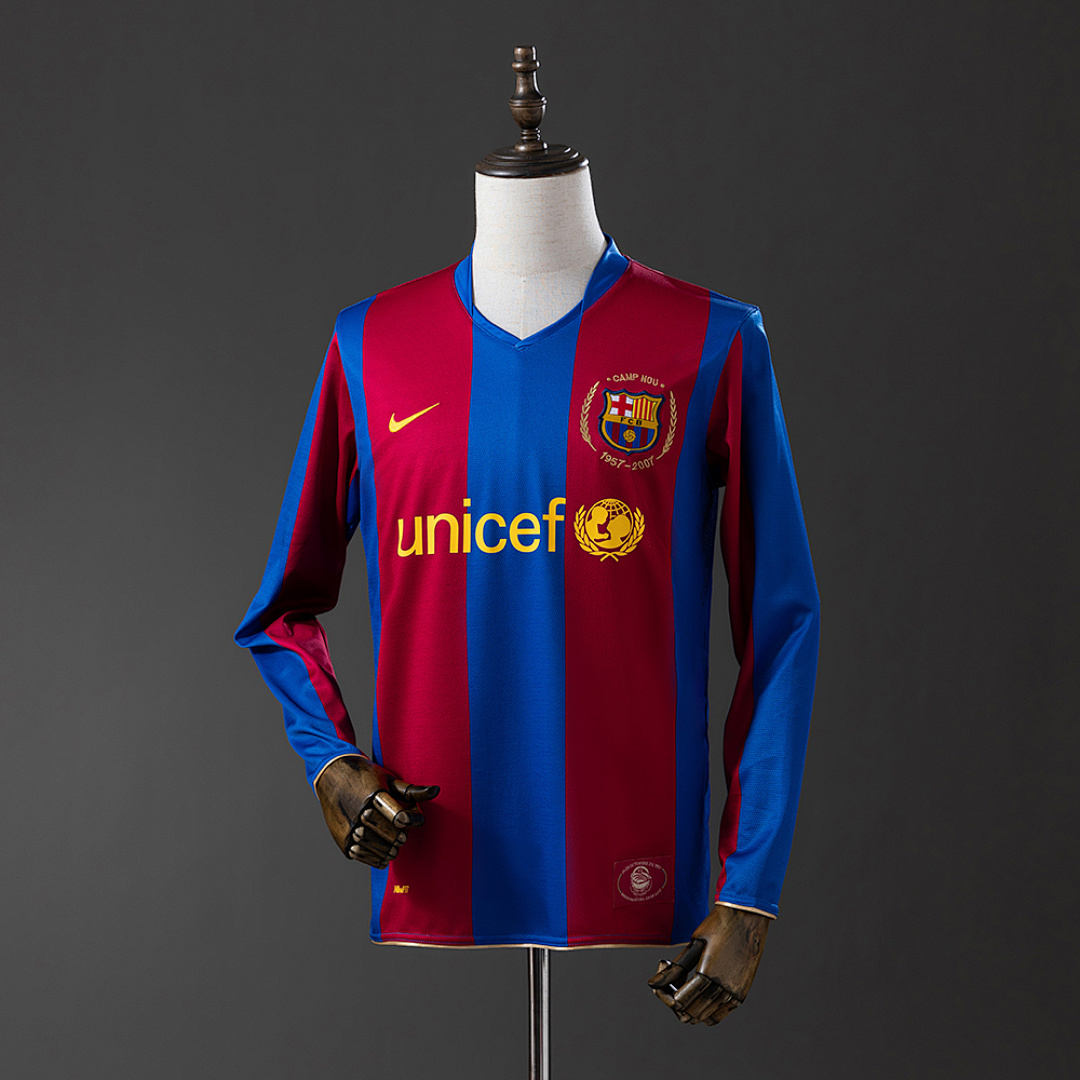 Retro 07/08 Barcelona long sleeves home S-XXL 9