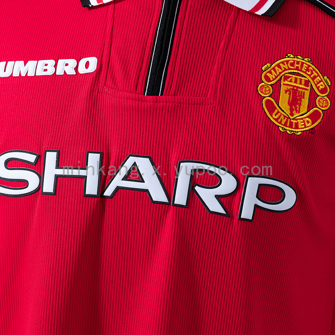 Retro long-sleeved 98/99 M-U home S-XXL 5