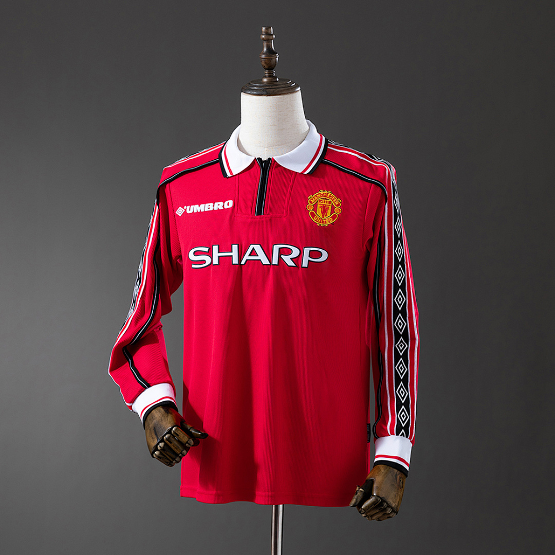 Retro long-sleeved 98/99 M-U home S-XXL 2