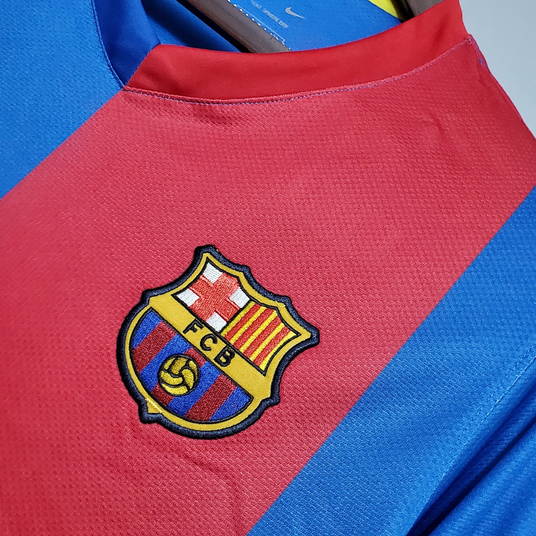 Retro Barcelona 06/07 Long sleeve home S-XXL 4