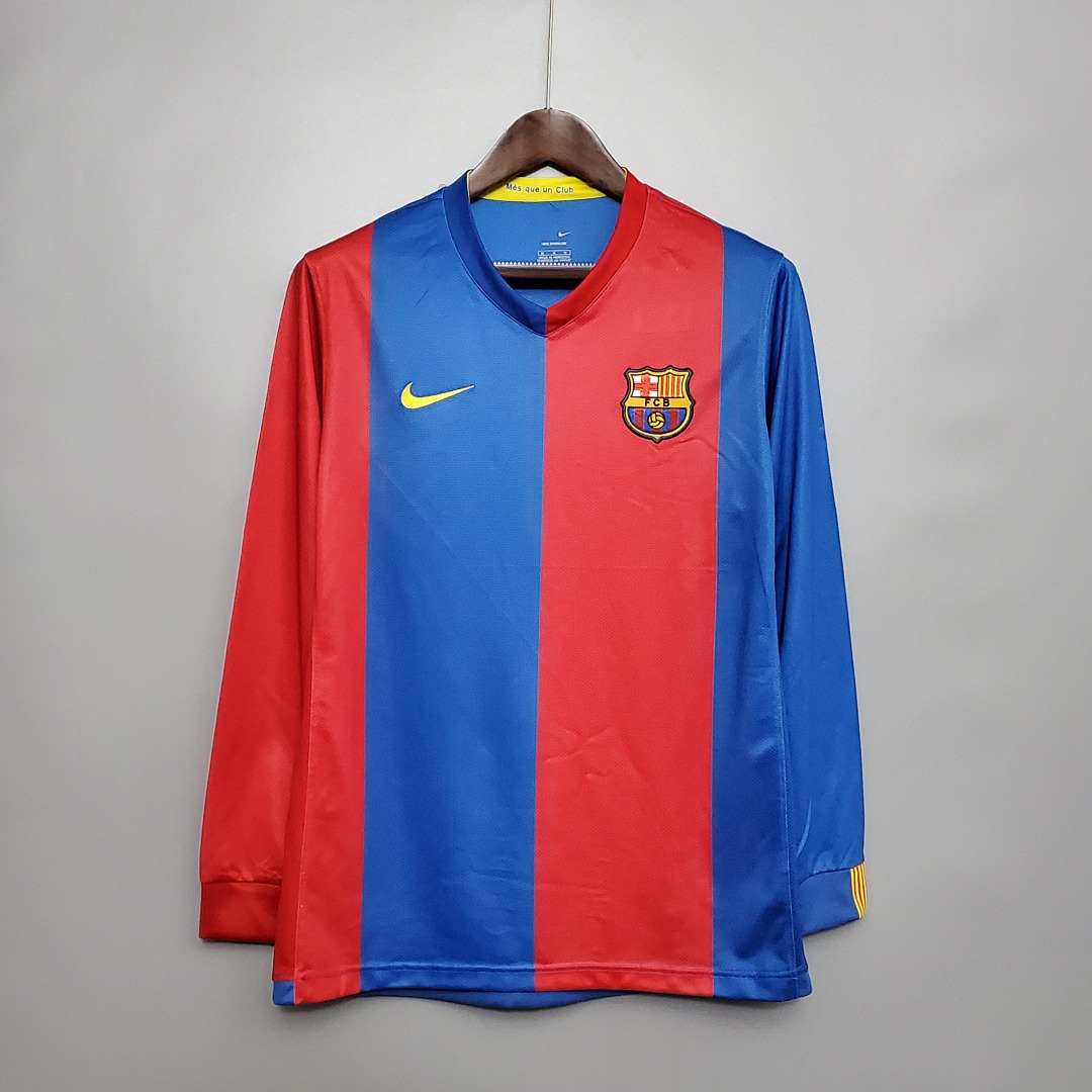Retro Barcelona 06/07 Long sleeve home S-XXL 6
