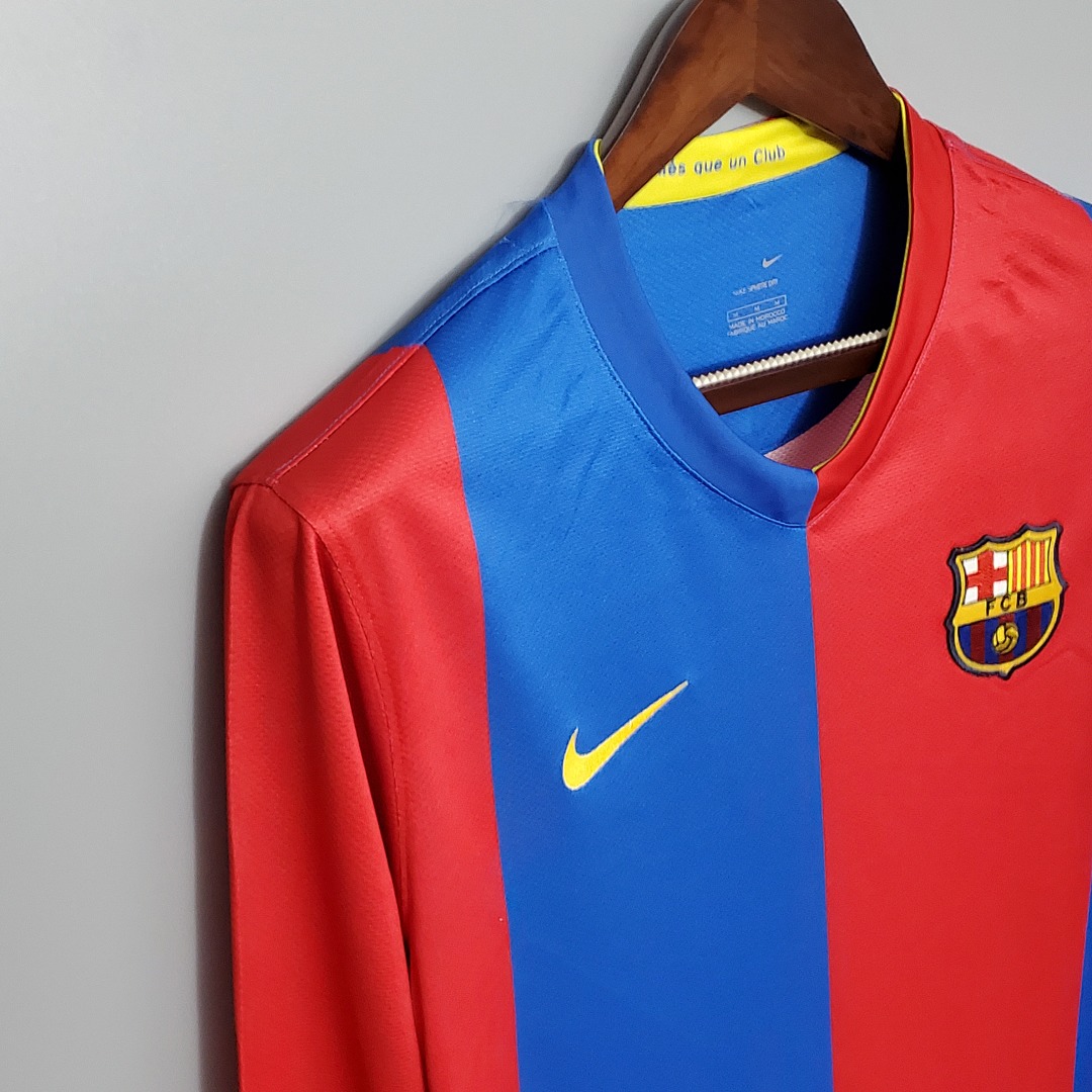 Retro Barcelona 06/07 Long sleeve home S-XXL 10