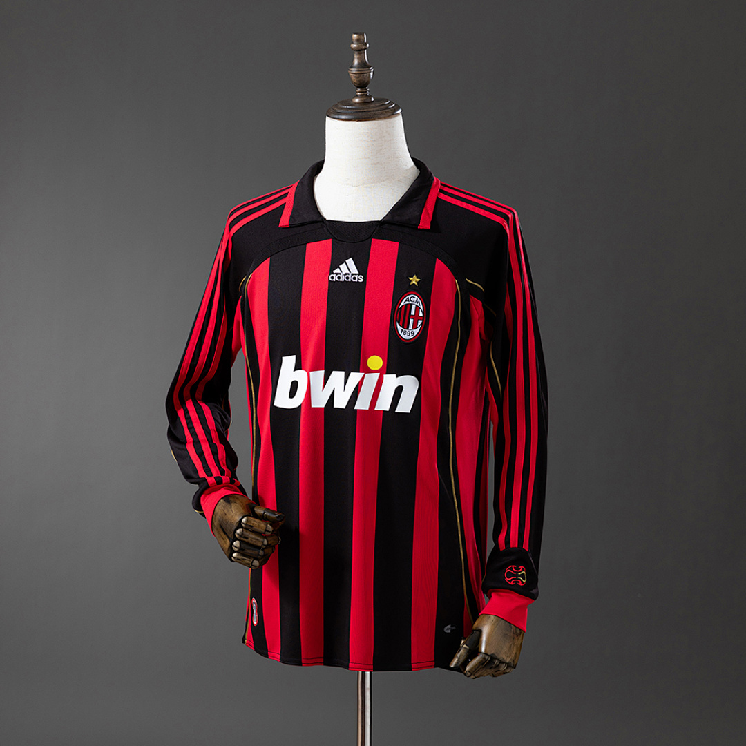 Retro 06/07 AC Milan Long sleeve home S-XXL 8