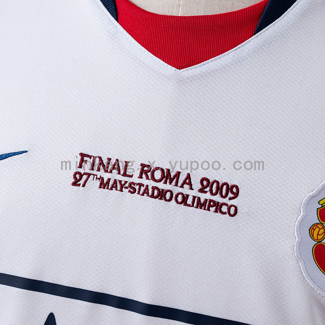 Retro Manchester United 08/09 Champions League away white S-XXL 5