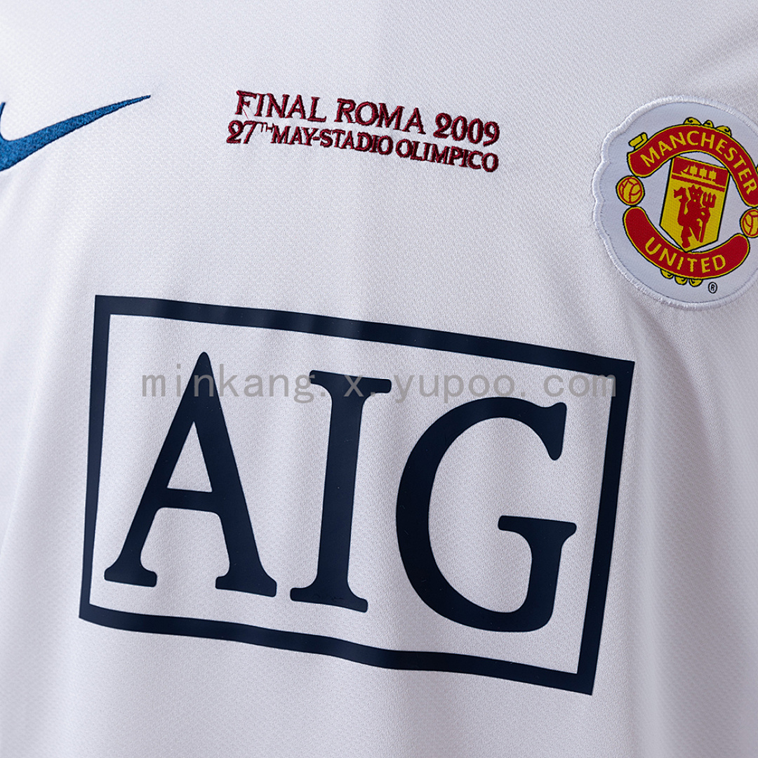 Retro Manchester United 08/09 Champions League away white S-XXL 7