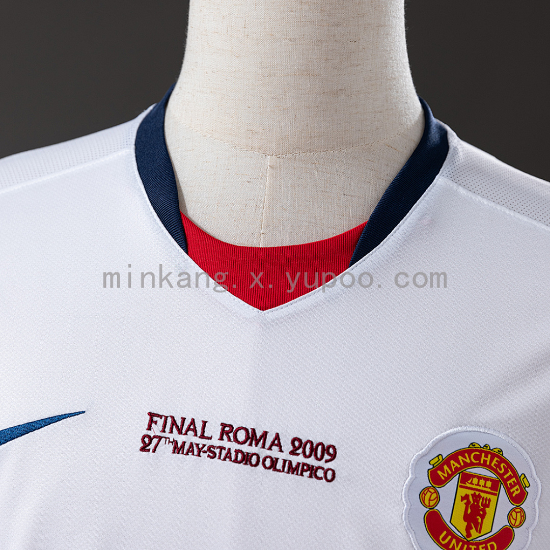 Retro Manchester United 08/09 Champions League away white S-XXL 8
