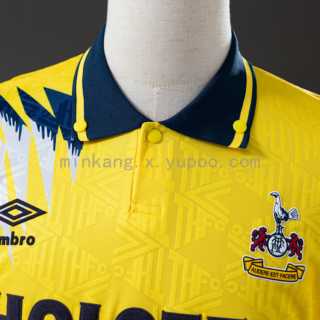 Retro Tottenham 92/94 Away Yellow S-XXL 6